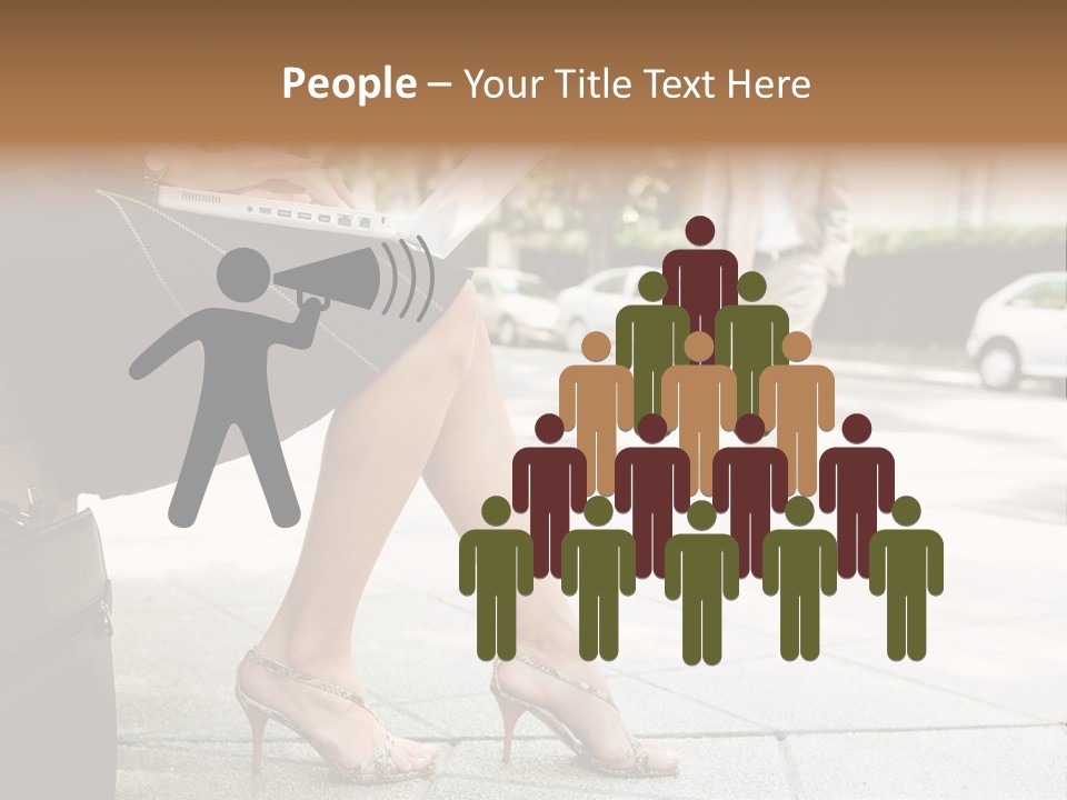 Trees Legs Street PowerPoint Template