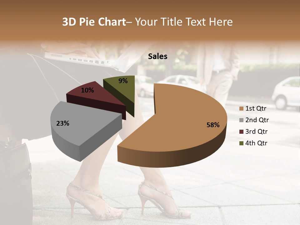 Trees Legs Street PowerPoint Template