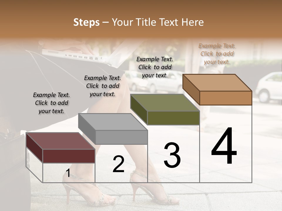 Trees Legs Street PowerPoint Template