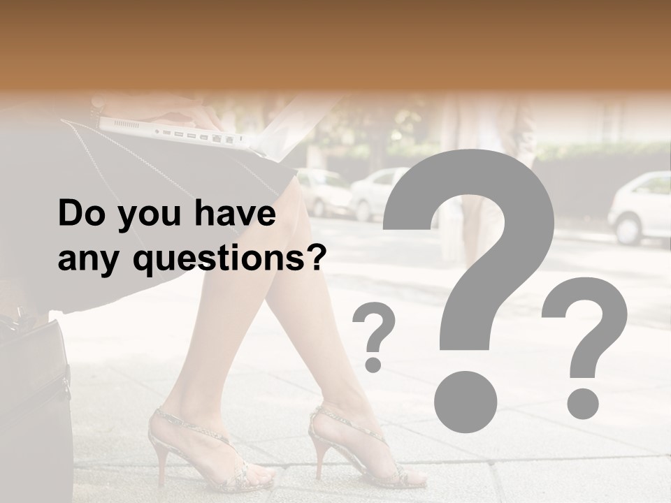 Trees Legs Street PowerPoint Template