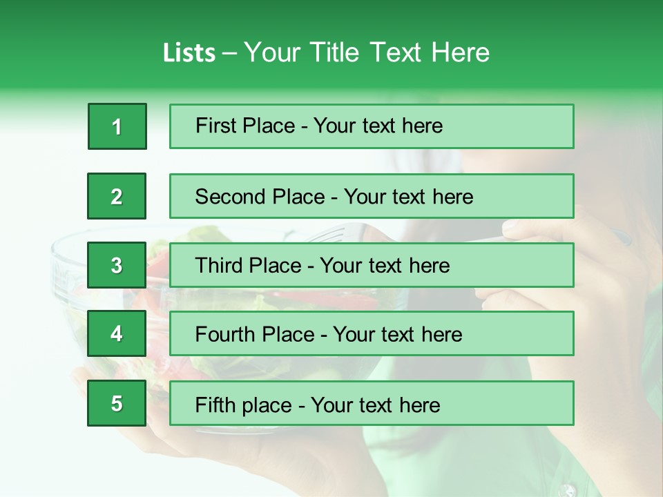 Girl Appetizer Starter PowerPoint Template