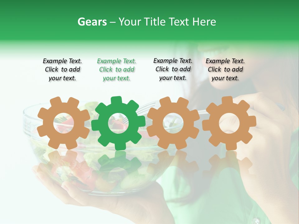 Girl Appetizer Starter PowerPoint Template