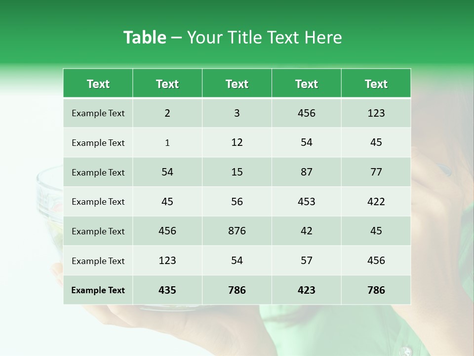 Girl Appetizer Starter PowerPoint Template