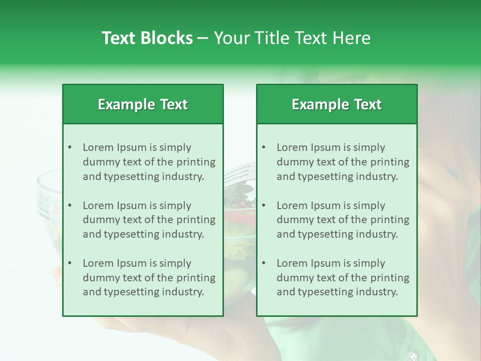 Girl Appetizer Starter PowerPoint Template