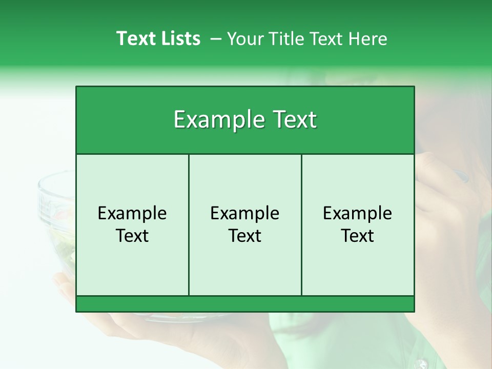Girl Appetizer Starter PowerPoint Template