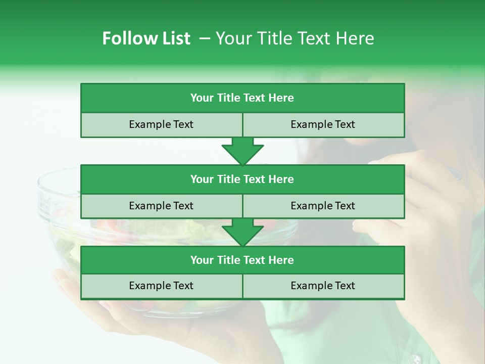 Girl Appetizer Starter PowerPoint Template