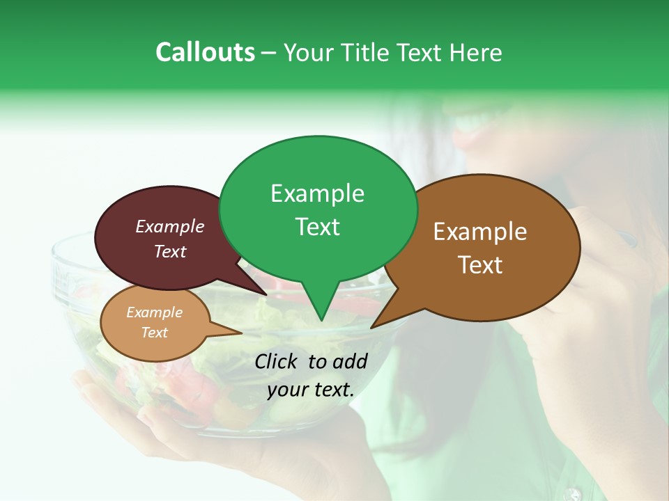 Girl Appetizer Starter PowerPoint Template