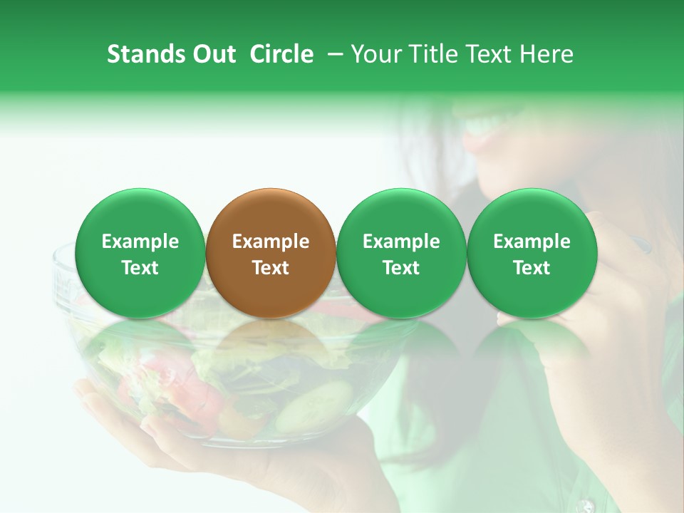Girl Appetizer Starter PowerPoint Template