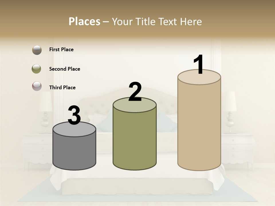 Furniture Comfortable Bed PowerPoint Template