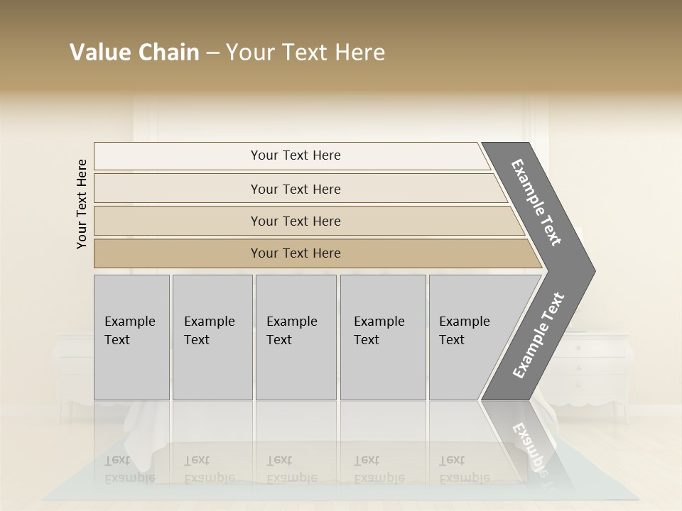 Furniture Comfortable Bed PowerPoint Template