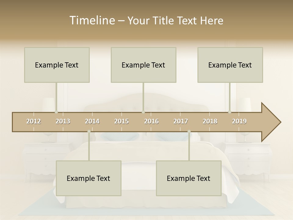 Furniture Comfortable Bed PowerPoint Template