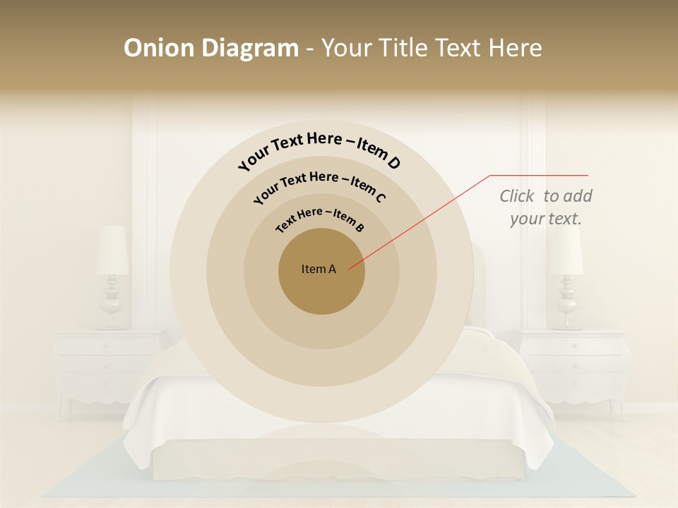 Furniture Comfortable Bed PowerPoint Template