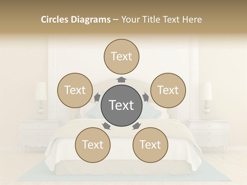 Furniture Comfortable Bed PowerPoint Template