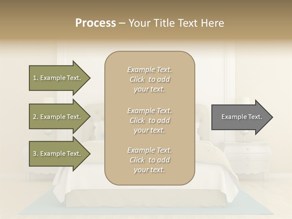 Furniture Comfortable Bed PowerPoint Template