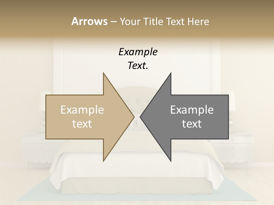 Furniture Comfortable Bed PowerPoint Template