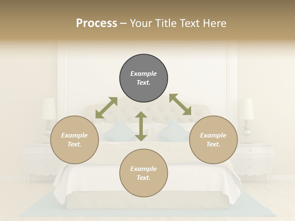 Furniture Comfortable Bed PowerPoint Template
