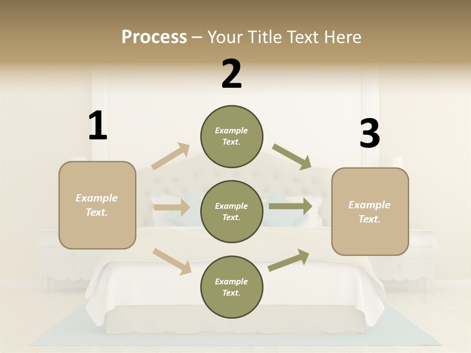 Furniture Comfortable Bed PowerPoint Template