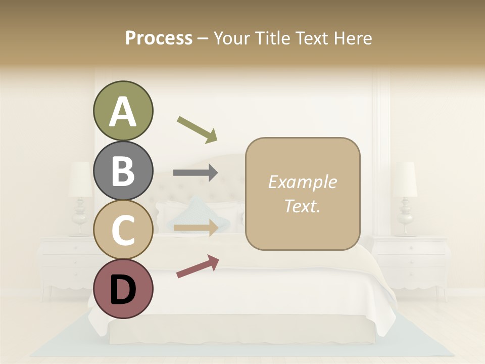 Furniture Comfortable Bed PowerPoint Template