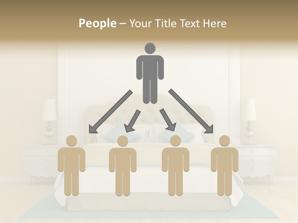 Furniture Comfortable Bed PowerPoint Template