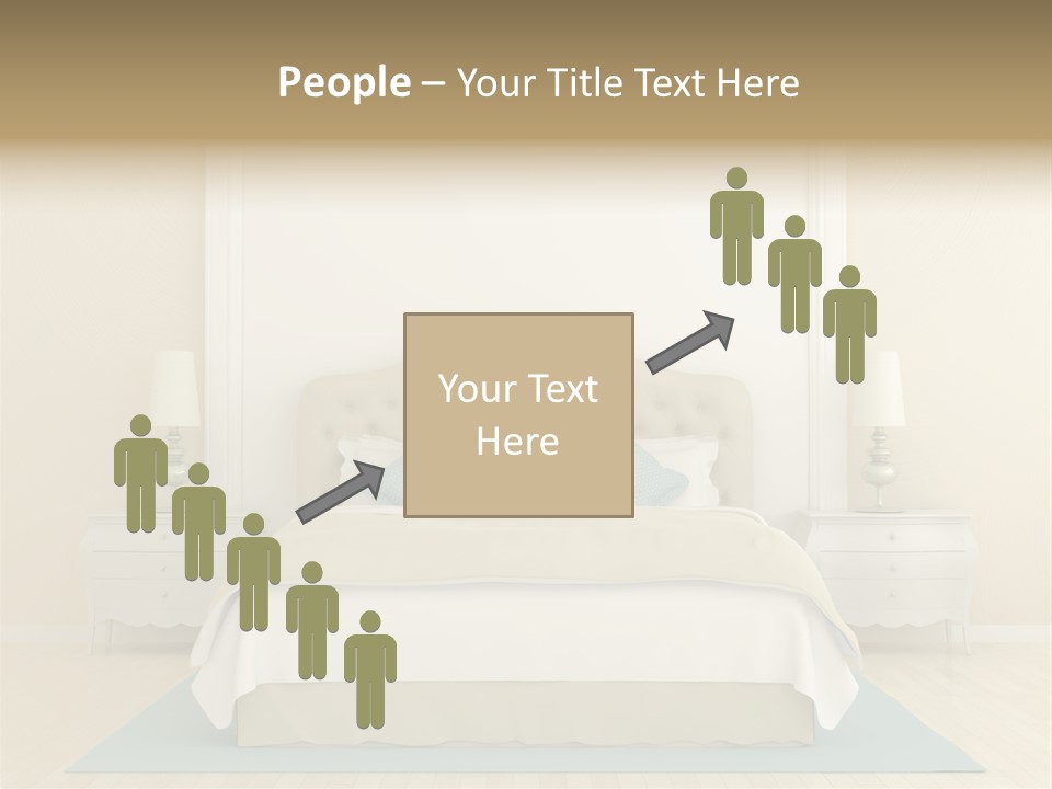 Furniture Comfortable Bed PowerPoint Template