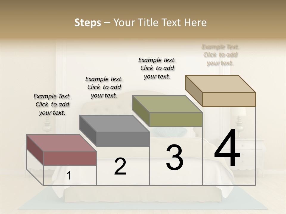 Furniture Comfortable Bed PowerPoint Template