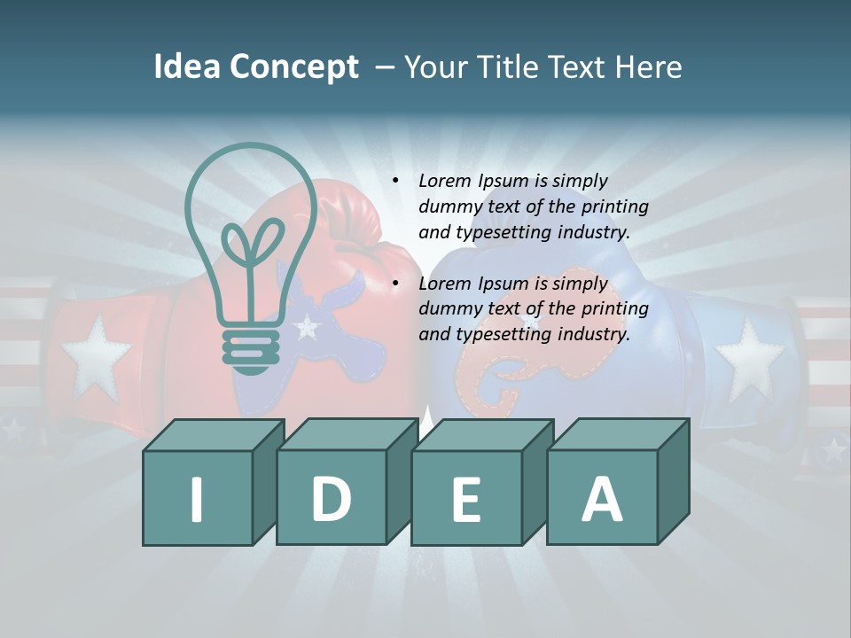 Republican Leadership Presidential Election PowerPoint Template