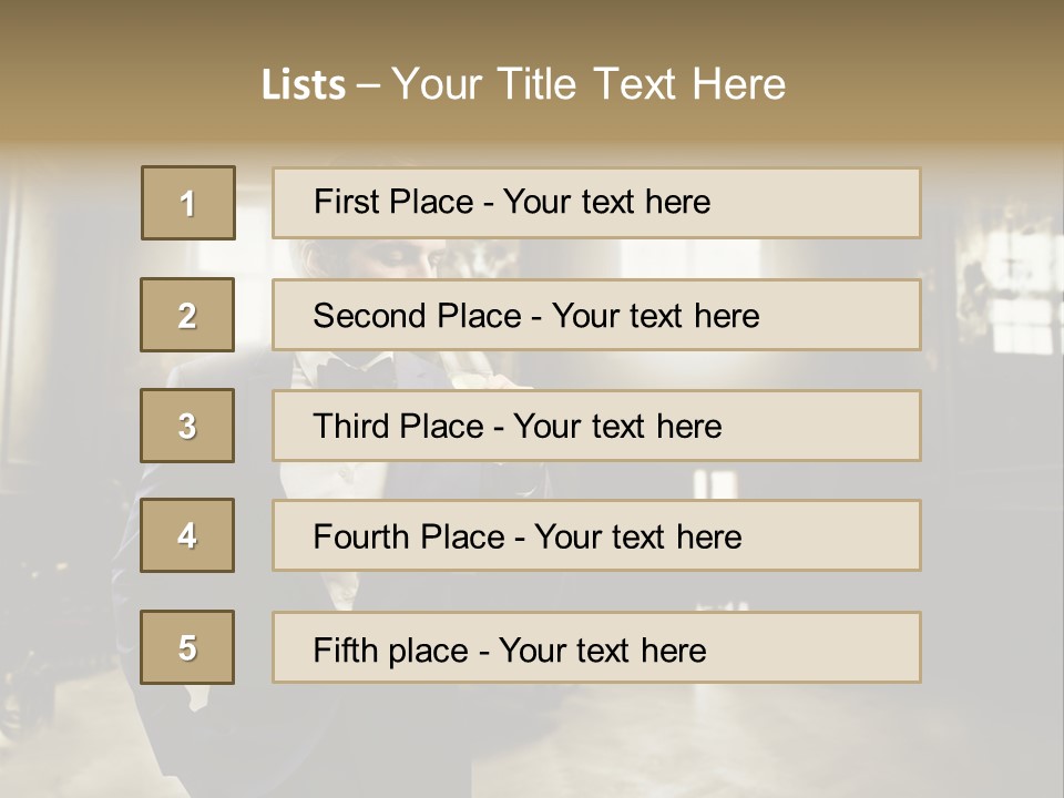 Man Luxury Party PowerPoint Template