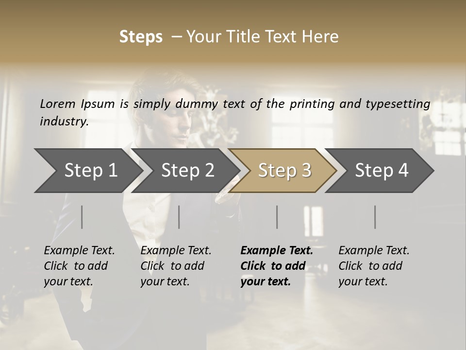 Man Luxury Party PowerPoint Template