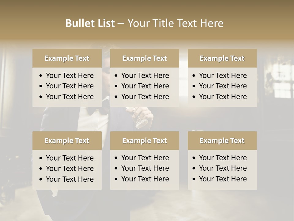 Man Luxury Party PowerPoint Template