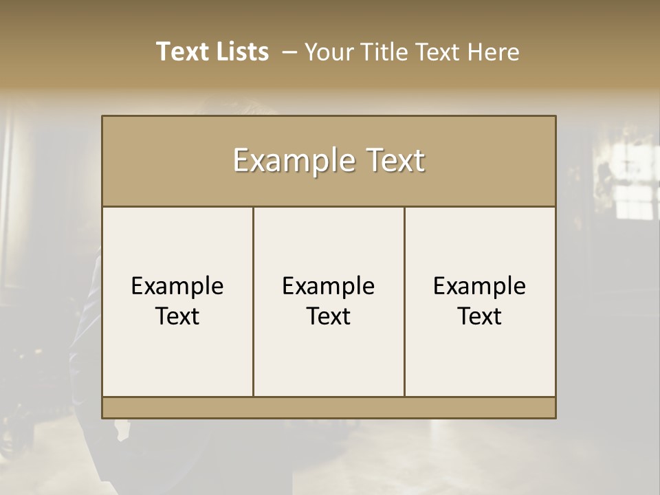 Man Luxury Party PowerPoint Template