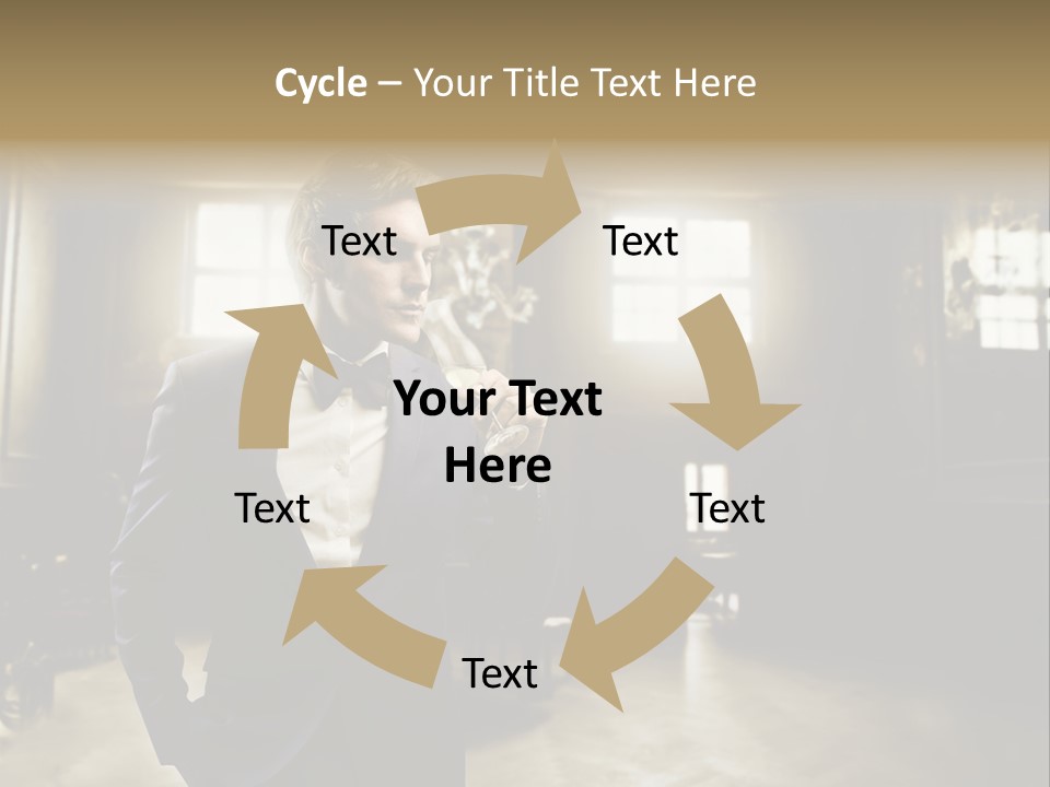 Man Luxury Party PowerPoint Template