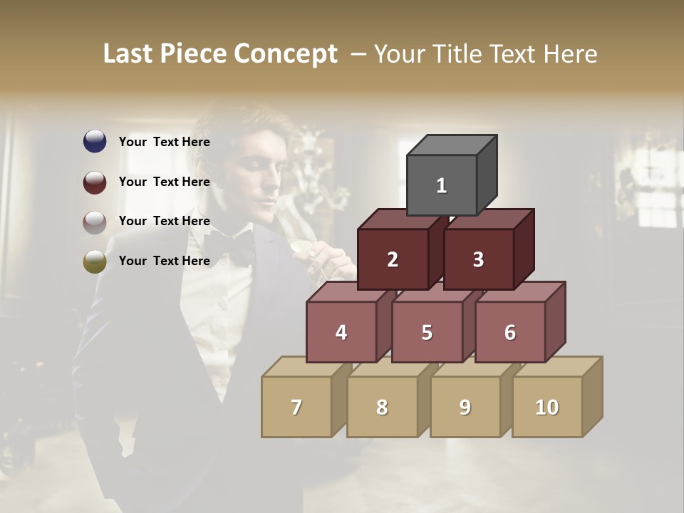 Man Luxury Party PowerPoint Template