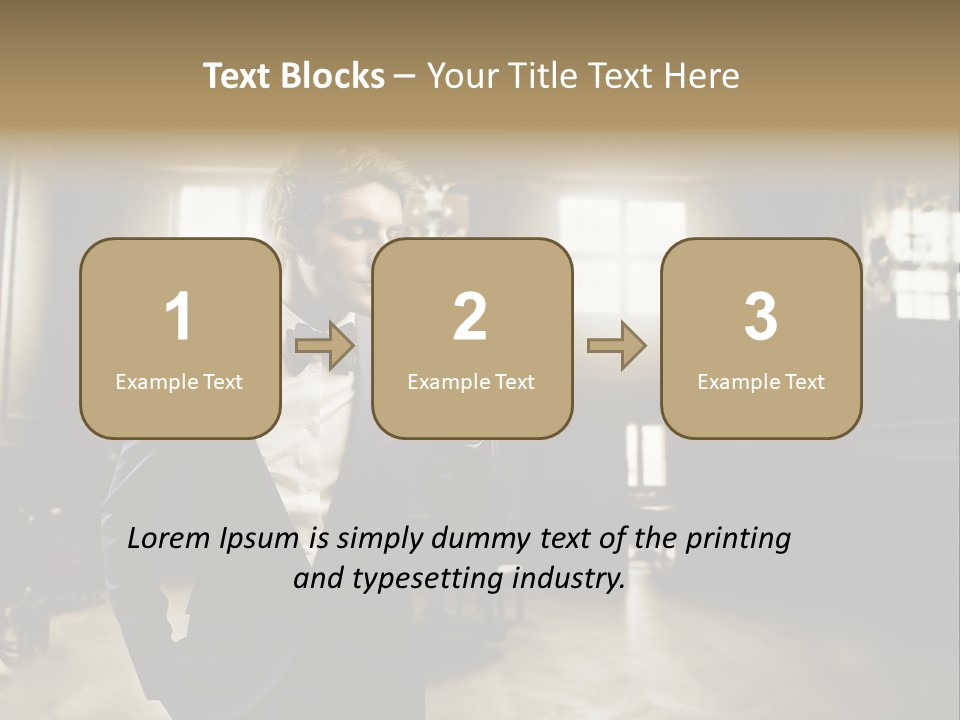 Man Luxury Party PowerPoint Template