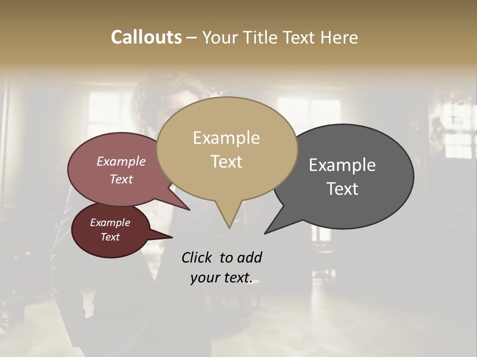 Man Luxury Party PowerPoint Template