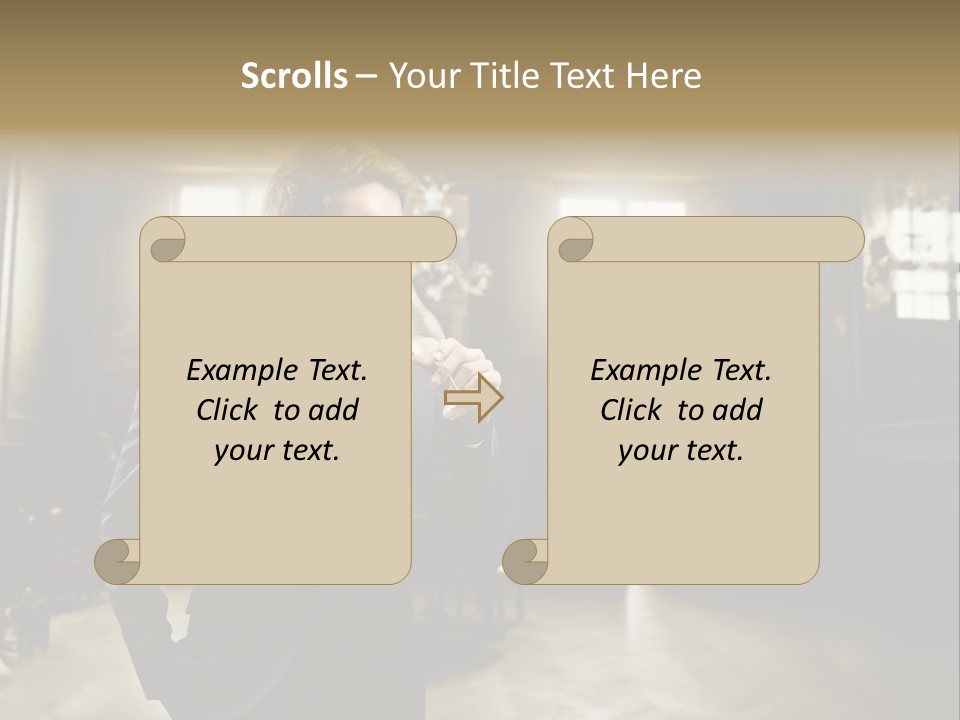 Man Luxury Party PowerPoint Template