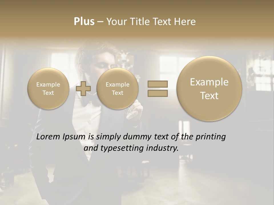 Man Luxury Party PowerPoint Template