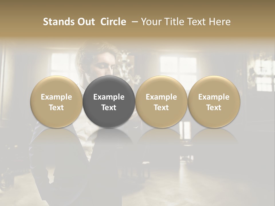 Man Luxury Party PowerPoint Template