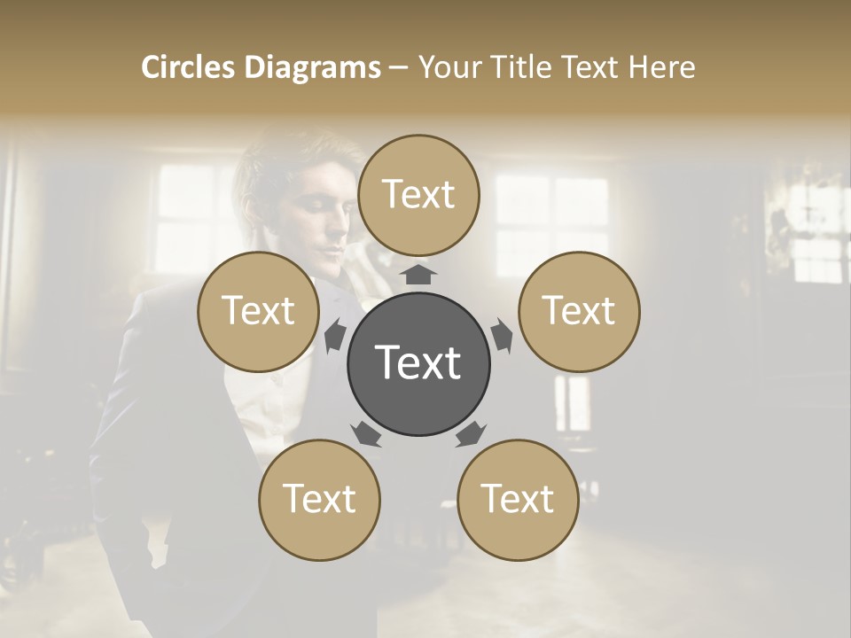 Man Luxury Party PowerPoint Template