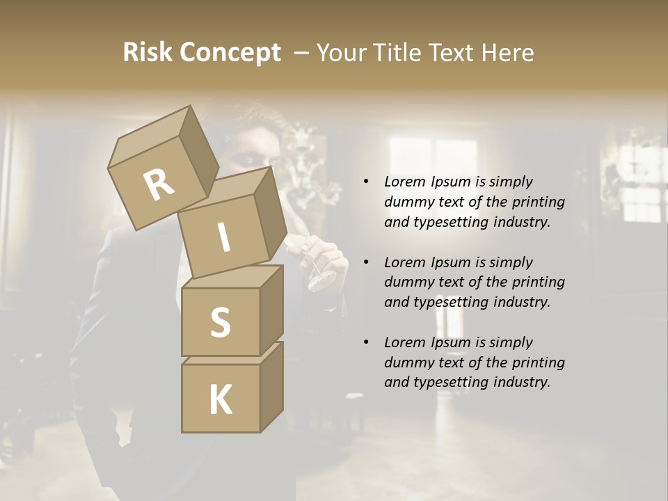 Man Luxury Party PowerPoint Template