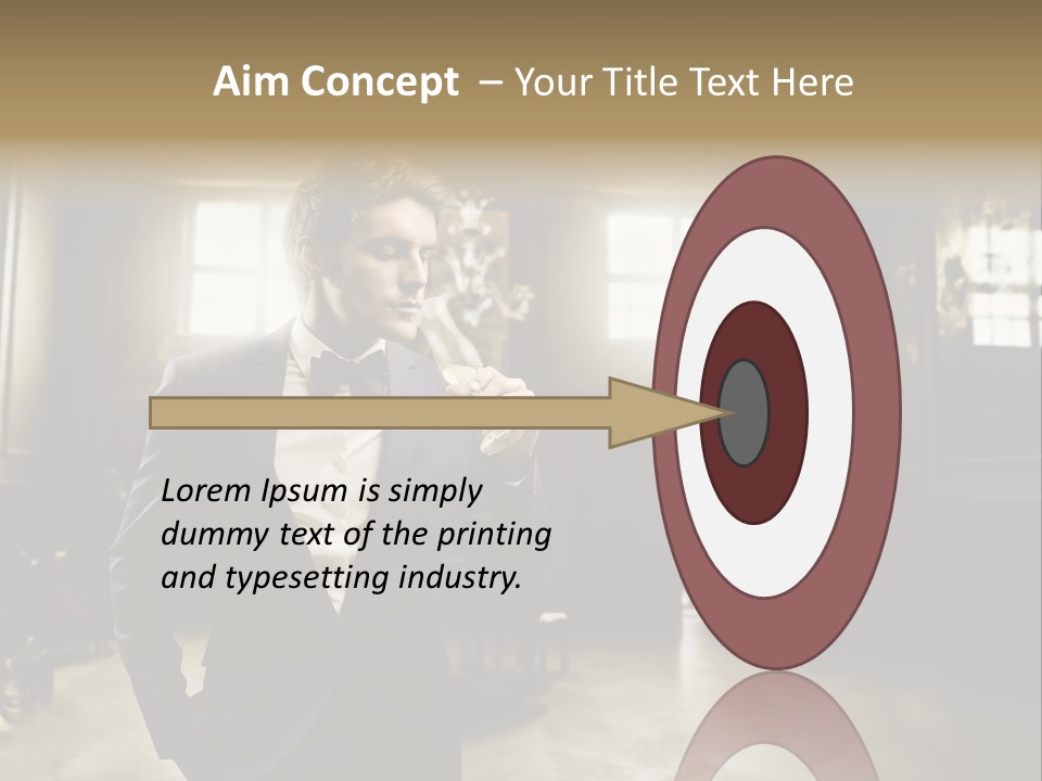 Man Luxury Party PowerPoint Template