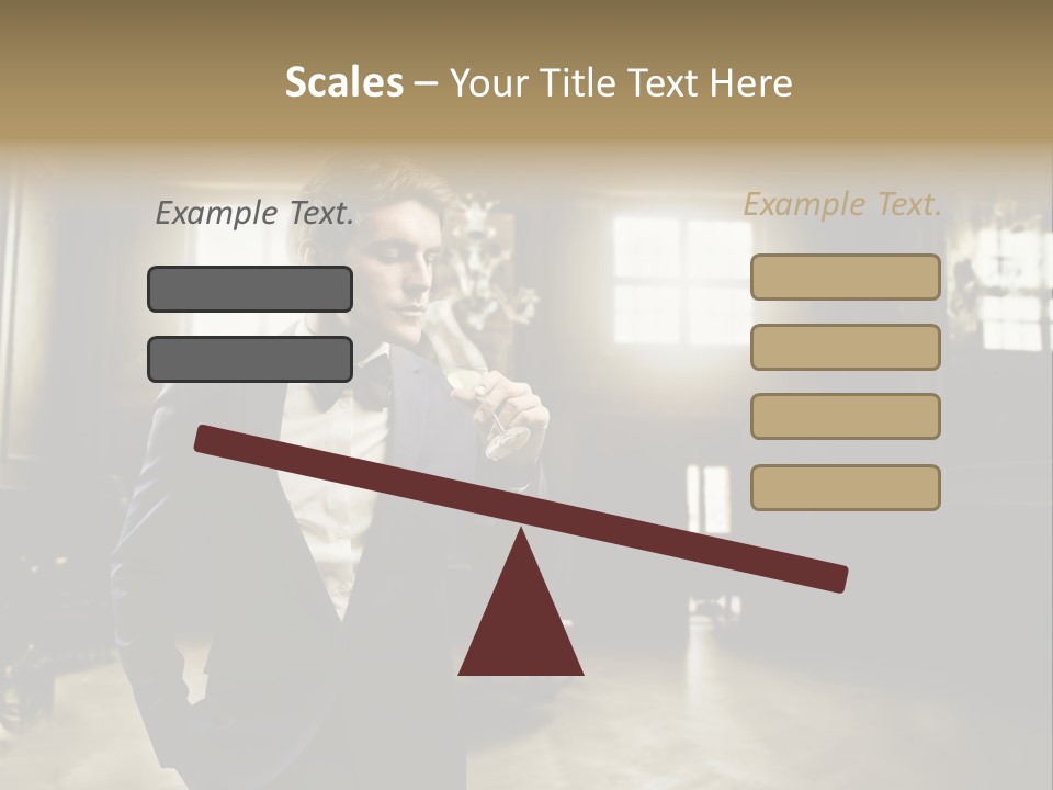 Man Luxury Party PowerPoint Template