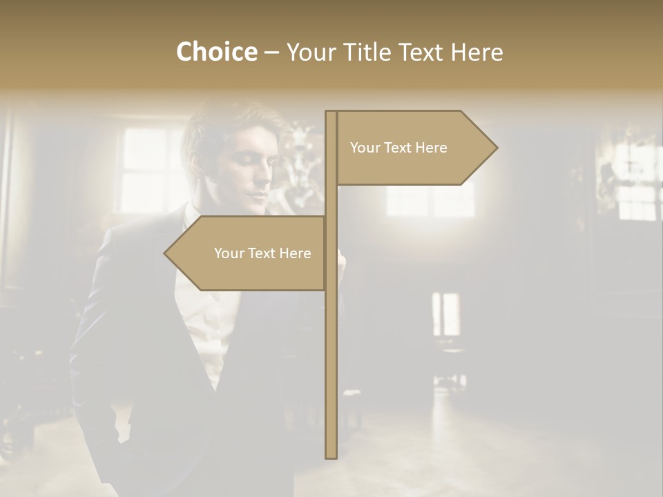 Man Luxury Party PowerPoint Template