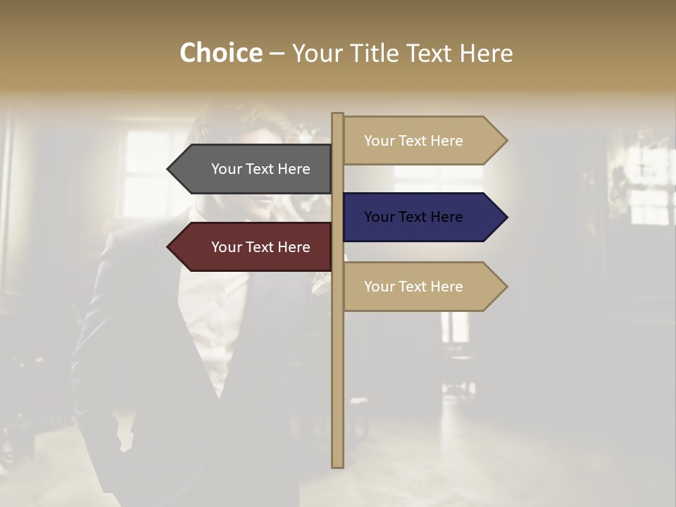 Man Luxury Party PowerPoint Template