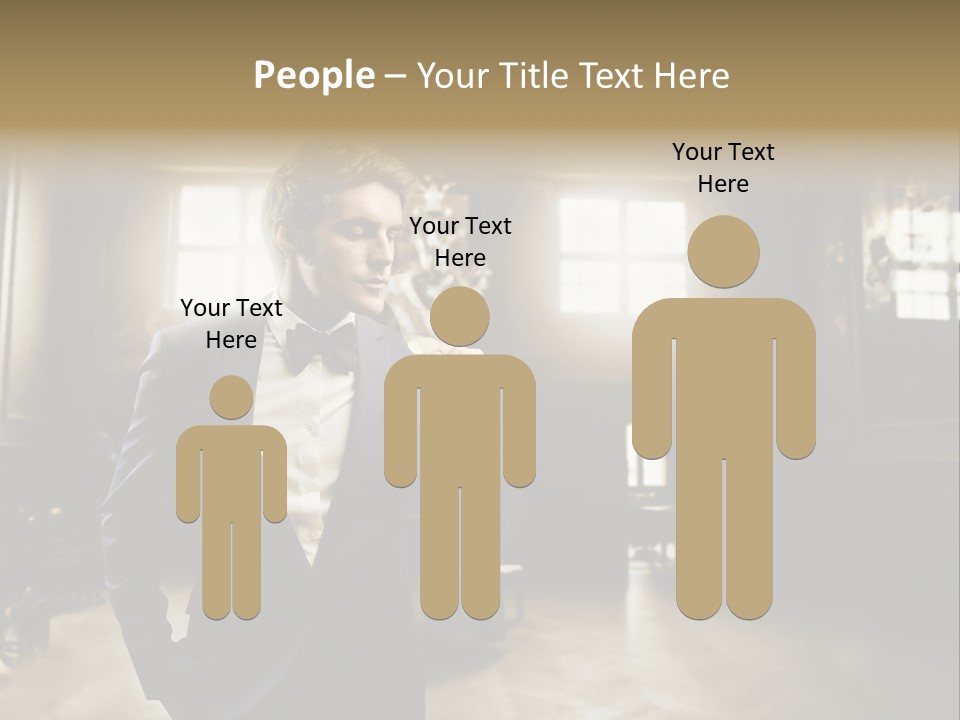 Man Luxury Party PowerPoint Template