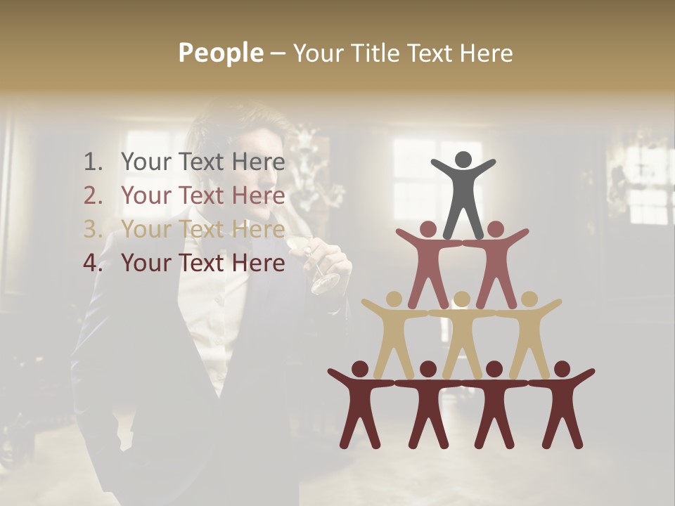 Man Luxury Party PowerPoint Template