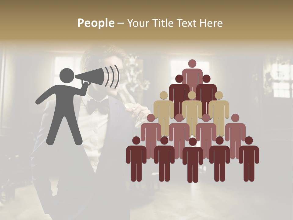 Man Luxury Party PowerPoint Template