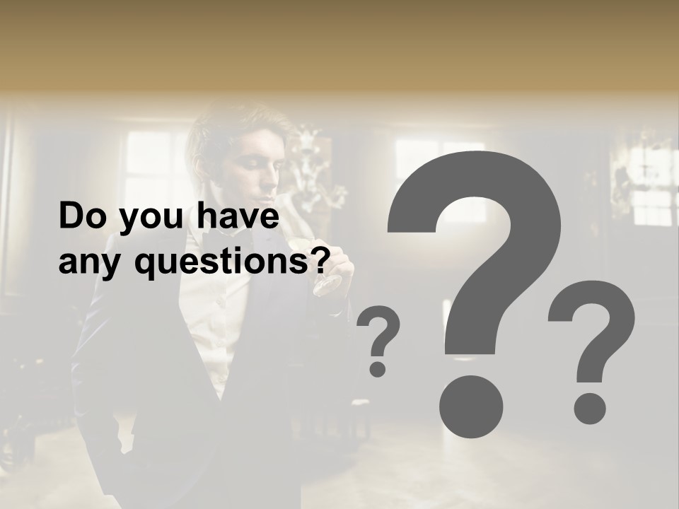 Man Luxury Party PowerPoint Template