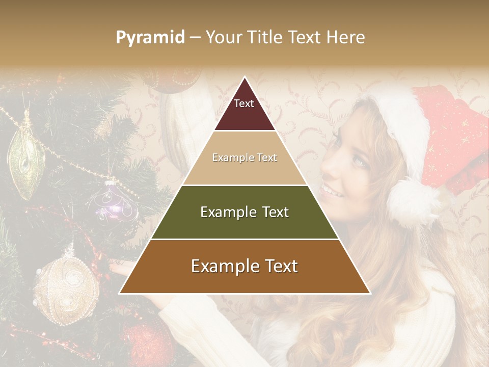 Beauty Golden Decorate PowerPoint Template