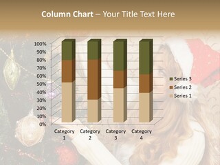 Beauty Golden Decorate PowerPoint Template