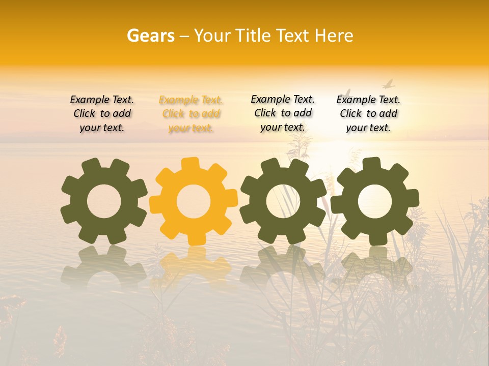 Summer Fish Lake PowerPoint Template